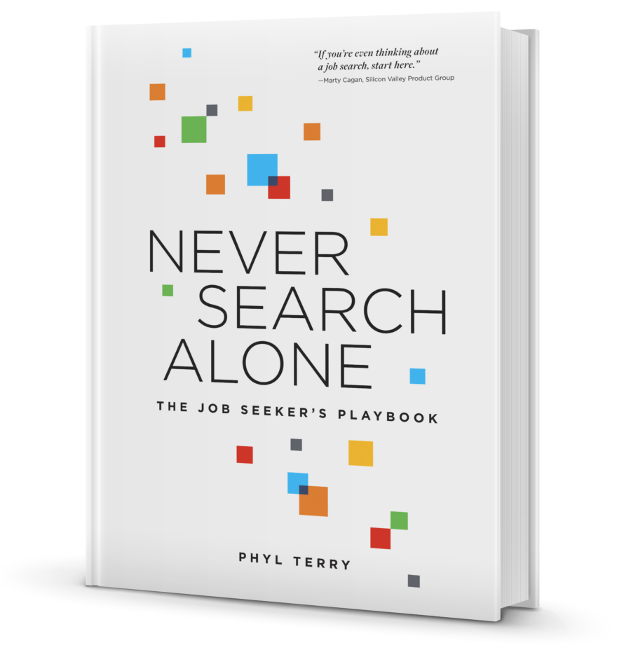 Never Search Alone book cover by Phyl Terry
